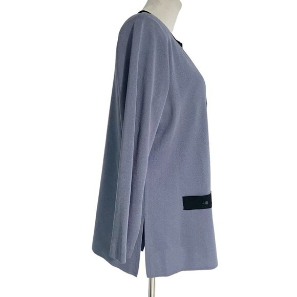 Misook XL L  Top Blouse Two Piece Set Career Colorblock Jacket Blazer Tank Top - Picture 4 of 7